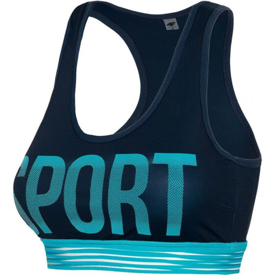 Спортивный топ 4F Sports bra 4F темно-синий 2 женственный 4F H4L20 STAD004A 31S