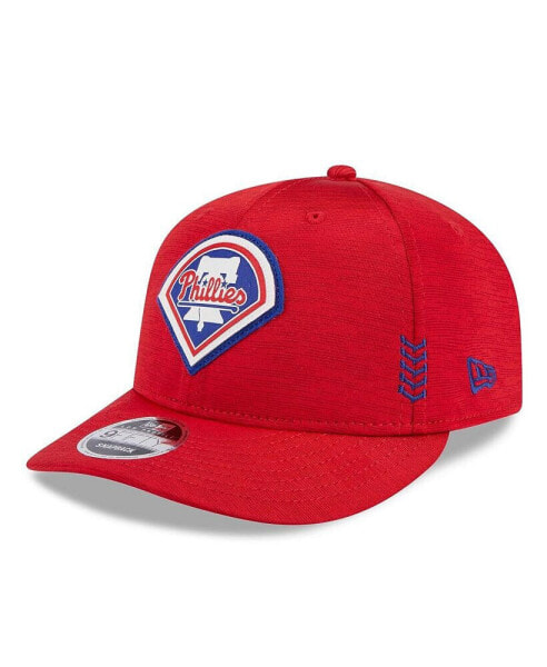 Men's Red Philadelphia Phillies 2024 Clubhouse Low Profile 59FIFTY Snapback Hat