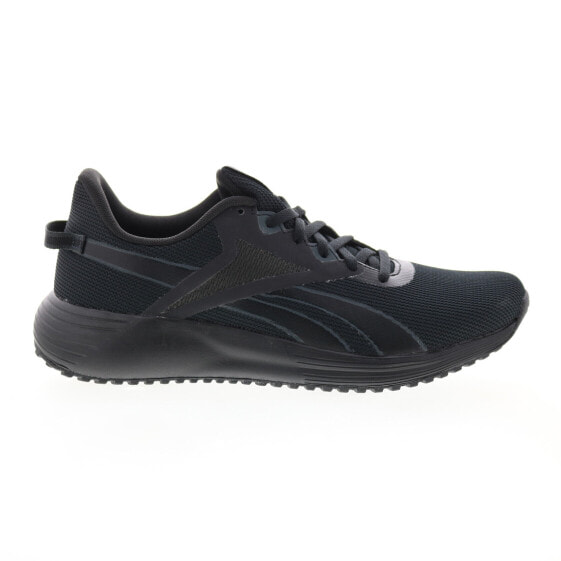 Reebok Lite Plus 3.0 Mens Black Canvas Lace Up Athletic Running Shoes
