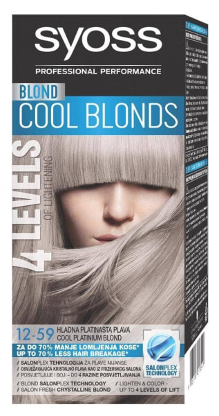 Краска для волос Schwarzkopf Syoss Classic номер 12-59 прохладный платиновый блонд