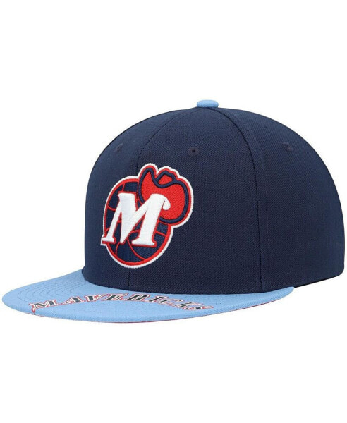 Men's x Lids Navy, Light Blue Dallas Mavericks Hardwood Classics Reload 3.0 Snapback Hat