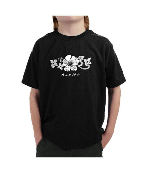 Big Boy's Word Art T-shirt - ALOHA