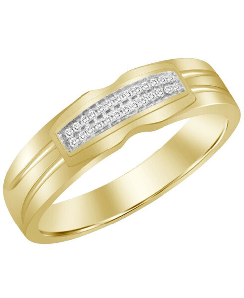 Men's Diamond Accent Band in 10K Yellow Gold