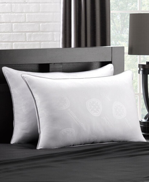 MicronOne Dust Mite, Bedbug, and Allergen-Free Down Alternative Pillow, Medium Density, King - Set of 2