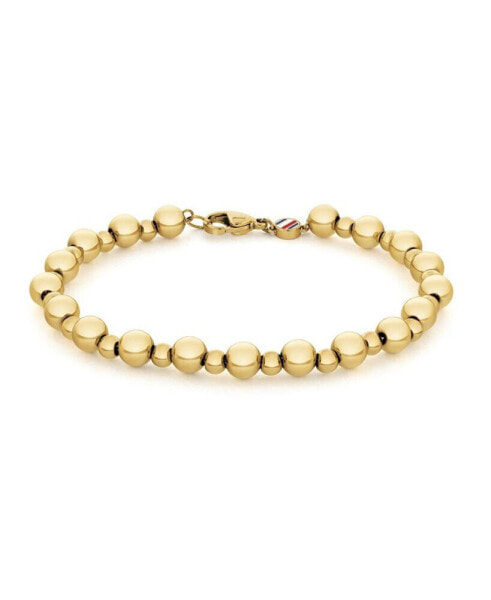 Women's Gold-Tone Bead Chain Bracelet