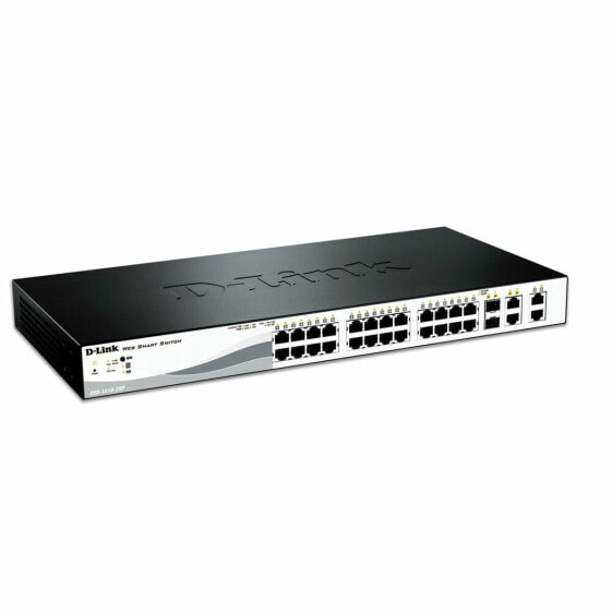 Переключатель D-Link DES-1210-28P 26 p 10 / 100 / 1000 Mbps 2 x SFP