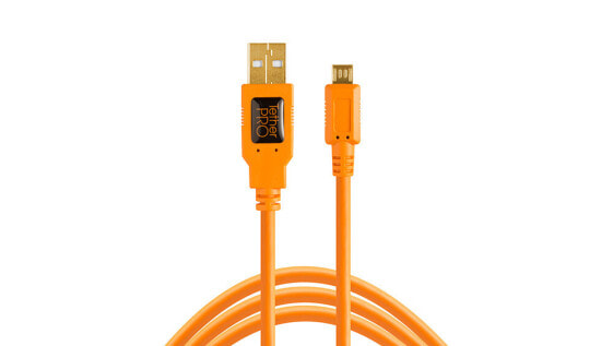 Кабель USB 2.0 A Male to Micro B 5-pin оранжевый Tether Tools TetherPro - Цифровой.