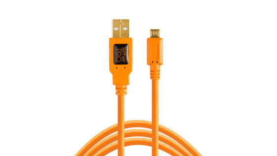 Tether Tools TetherPro USB 2.0 A Male to Micro B 5-pin orang - Cable - Digital