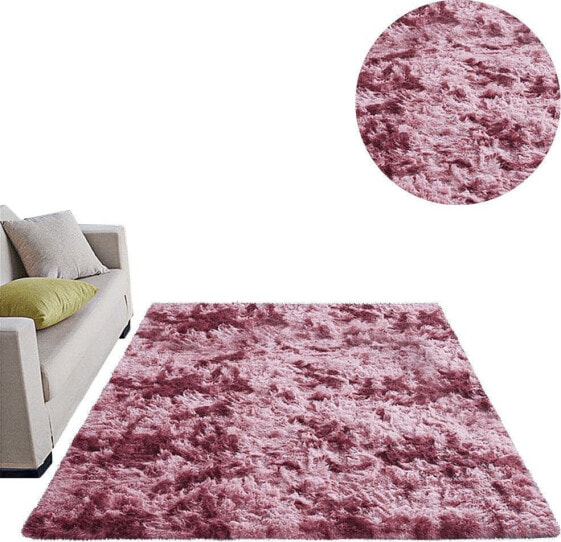 Strado Dywan Ombre Shaggy Strado 100x150 OmbreNavy (Ciemny Niebieski) uniwersalny