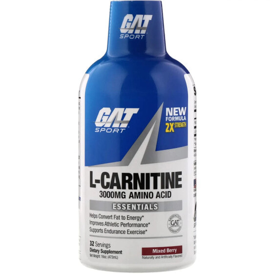 L-Carnitine, Amino Acid, Mixed Berry, 3,000 mg, 16 oz (473 ml)