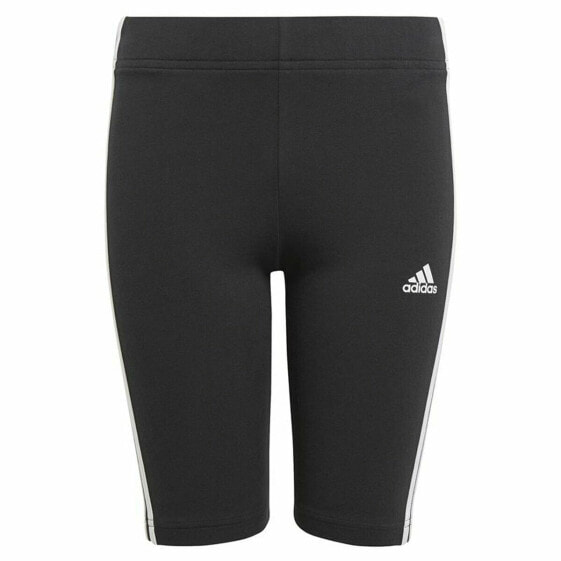 Тайтсы и леггинсы Adidas Essentials 3 Stripes Чёрный для детей