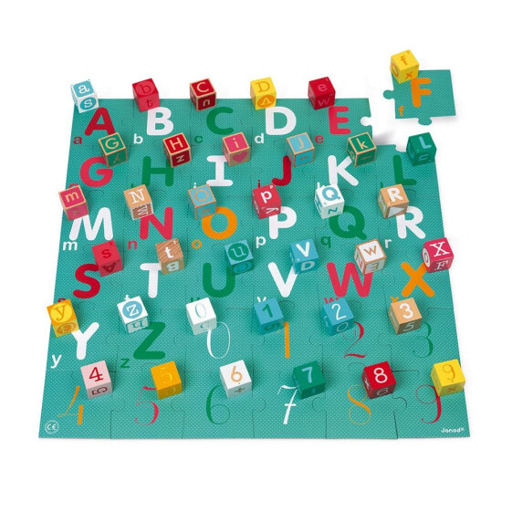 JANOD Kubix Set Of 40 Cubes+Letters And Numbers