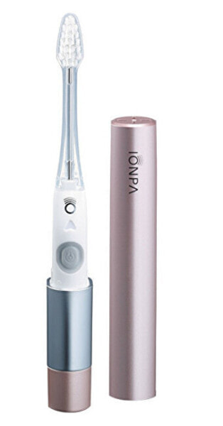 Sonic ionization travel toothbrush pink mother of pearl IONICKISS IONPA TRAVEL