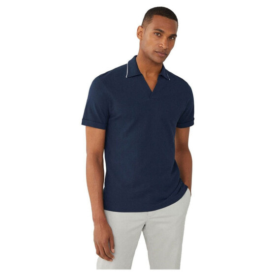 HACKETT Piped Trim Texture short sleeve polo