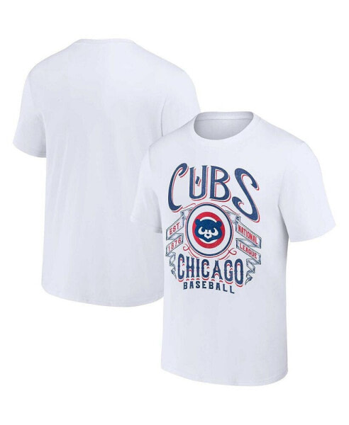 Men's Darius Rucker Collection by White Chicago Cubs Distressed Rock T-shirt