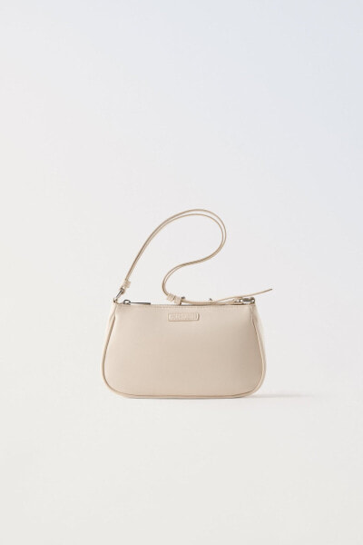 Patent-finish shoulder bag