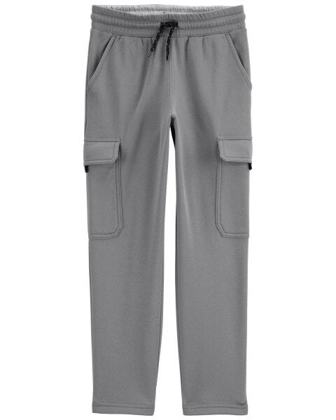 Kid Solid Fleece Pants - Gray 7