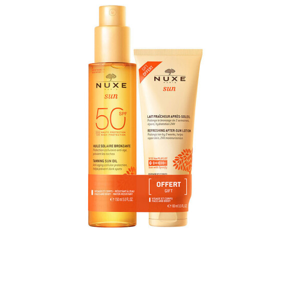 NUXE SUN TANNING OIL FACE AND BODY SPF50 PACK 2 pcs