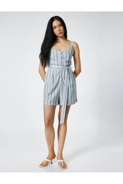 Туника Koton Mixed Shorts Jumpsuit-Strap-Belted