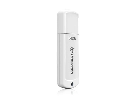 Transcend JetFlash elite JetFlash 370 64GB - 64 GB - USB Type-A - 2.0 - Cap - 8.5 g - White