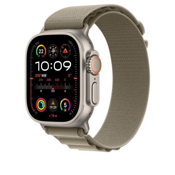 Apple Alpine Loop Armband"Oliv 42/44/45/49mm Large (165-210 mm Umfang)