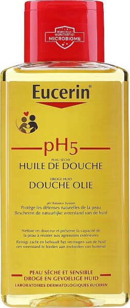 Reinigendes Duschöl für trockene und empfindliche Haut - Eucerin pH5 Shower Oil 200 ml