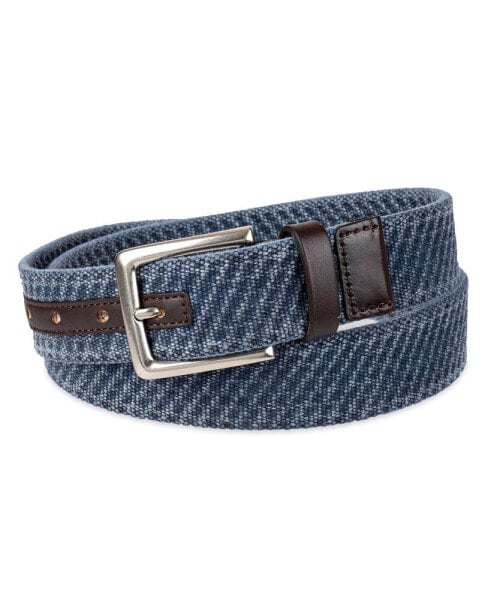 Men's Casual Textured Canvas Web Belt