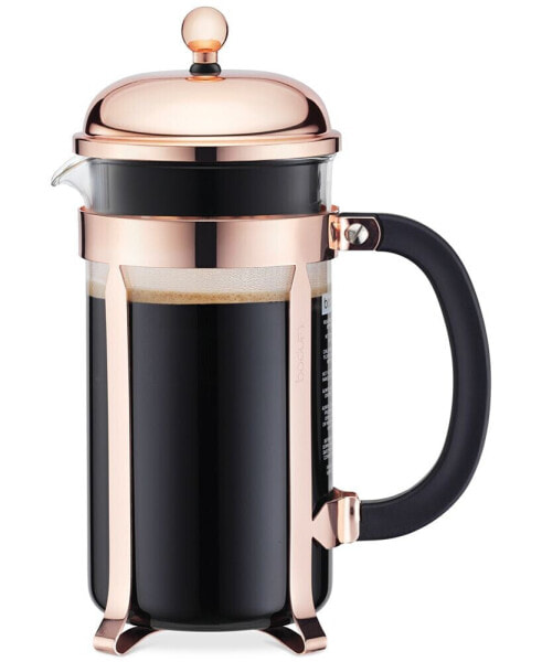 Classic Chambord Copper 8 Cup French Press Coffee Maker