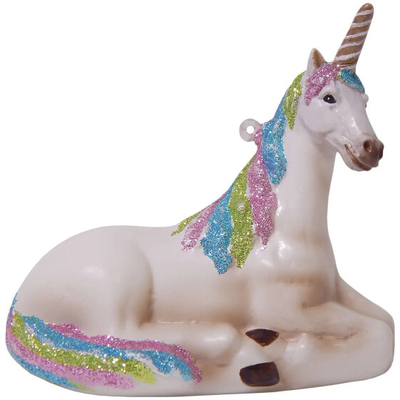 Einhorn liegend 9 cm aus Glas