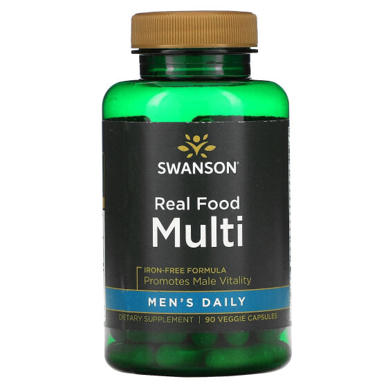 Men's Daily, Real Food Multi, Iron-Free, 90 Veggie Capsules
