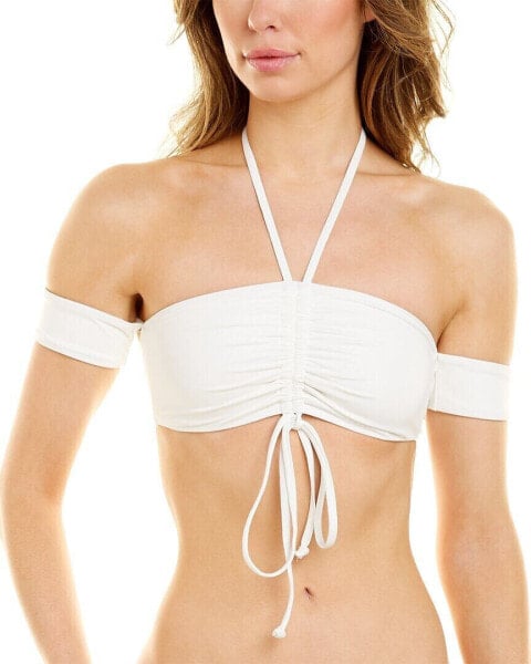 Frankies Bikinis Jagger Bikini Top Women's White S