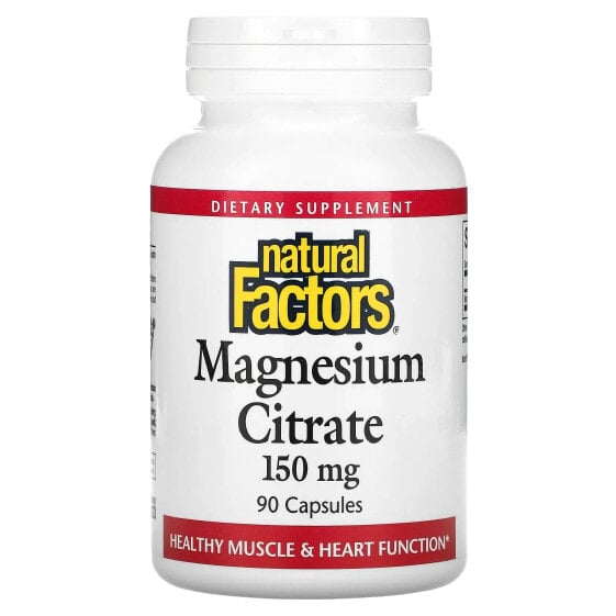 Magnesium Citrate, 150 mg, 90 Capsules
