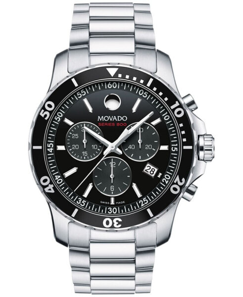 Men's Swiss Chronograph Series 800 Performance Steel Bracelet Diver Watch 42mm