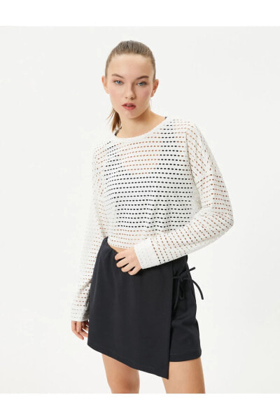 Лонгслив Koton Crop File Bikе Collar