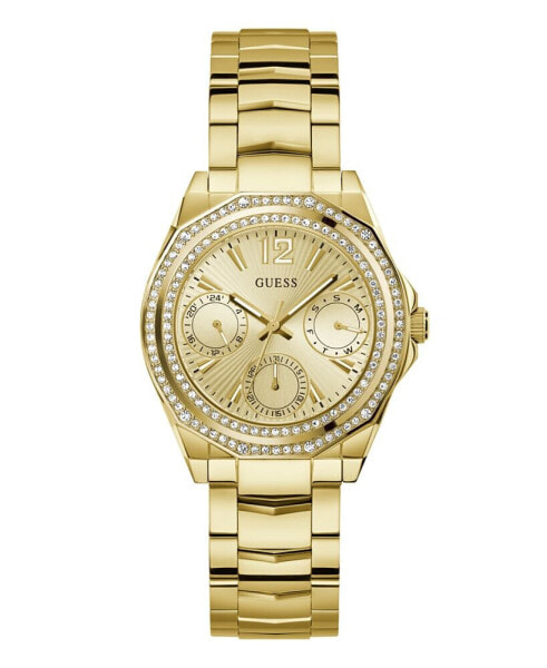 Часы и аксессуары Guess Женские аналоговые золотые наручные часы из нержавеющей стали 36мм