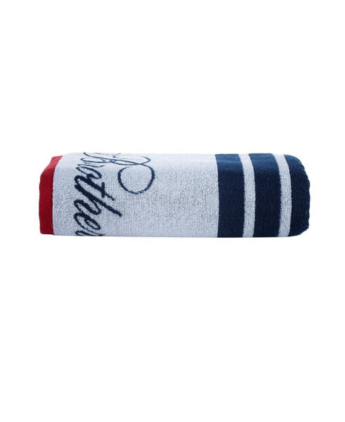 Nautical Blanket Stripe 55" x 28" Turkish Cotton Bath Towel