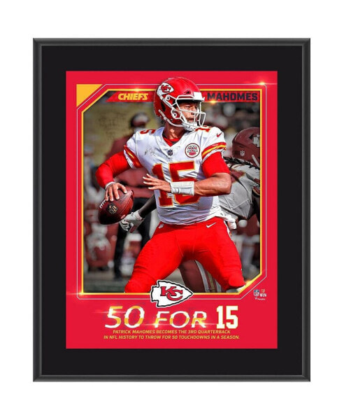 Patrick Mahomes Kansas City Chiefs 10.5" x 13" 50 Touchdowns In a Season Sublimated Plaque