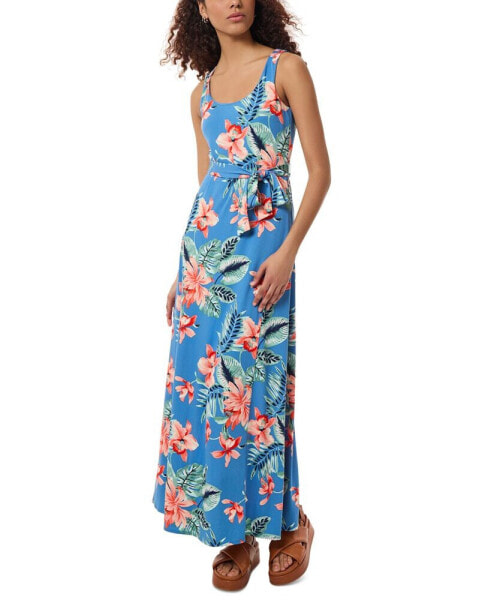 Women's Floral-Print Sleeveless Maxi Dress