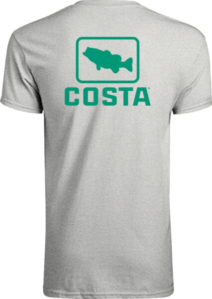 Футболка Costa Del Mar Emblem Bass Short Sleeve  Gray