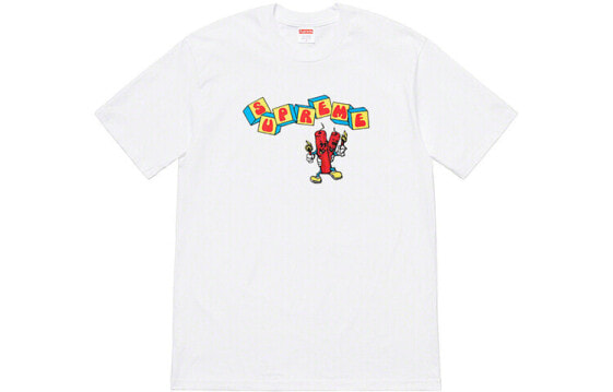 Supreme SS19 Dynamite Tee 印花短袖T恤 男女同款 白色 送礼推荐 / Футболка Supreme SS19 Dynamite Tee T SUP-SS19-10497