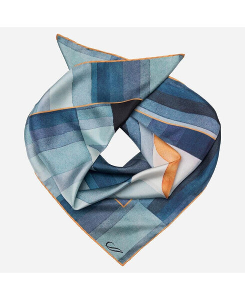 Men's The Harbinger of Autumn - Hand Rolled Silk Neckerchief for Men