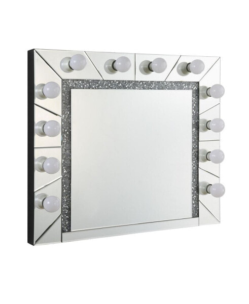 Noralie Accent Mirror Mirrored & Faux Diamonds