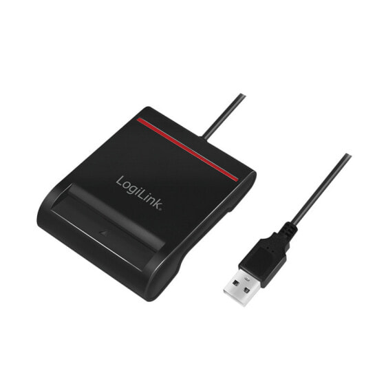 LogiLink CR0047 - Indoor - Black - USB 2.0 - Mac OS X 10.15 Catalina,Mac OS X 10.15.3 Catalina - 65 mm - 85 mm