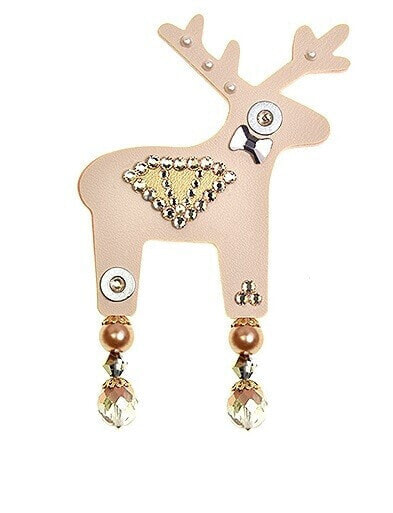 Брошь Deers Big Beige Fawn Diamantka