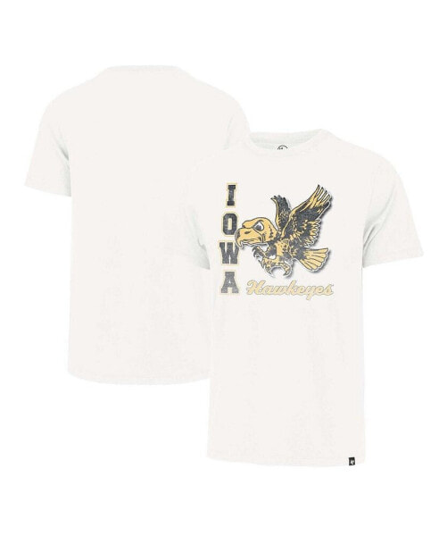 Men's Cream Distressed Iowa Hawkeyes Phase Out Throwback Franklin T-shirt