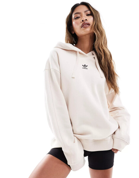 adidas Originals essentials hoodie in wonder white