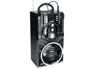 Media-Tech PARTYBOX BT MT3150 - 18 W - Black - Wood - LED - Digital - Wired