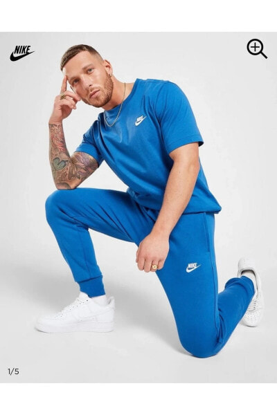 Sportswear Club Fleece Mavi Erkek Eşofman Altı