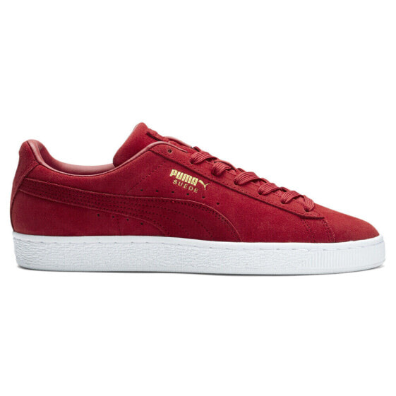 Puma Suede Classic Tones Lace Up Mens Red Sneakers Casual Shoes 38955002