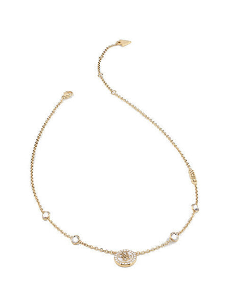 Stylish Dreaming Gold Plated Necklace Guess JUBN03119JWYGWHT/U